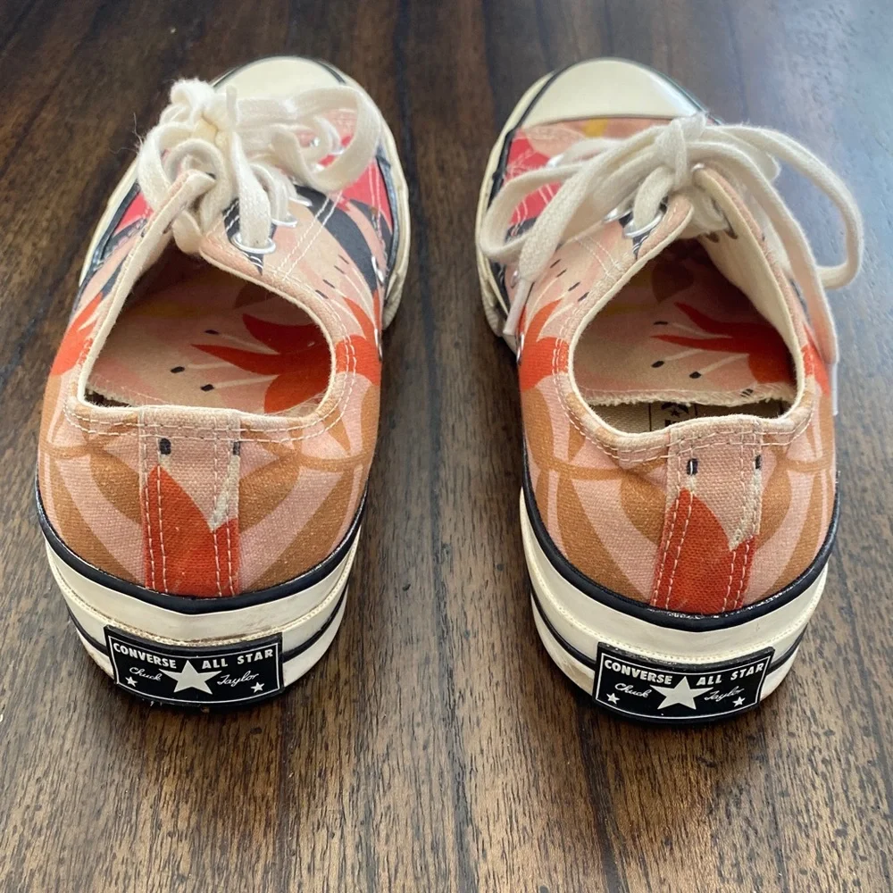 Converse Chuck 70 Low Floral Sneakers Women’s 8.5 EU 39.5 Pink/Orange/Egret - Picture 4 of 9
